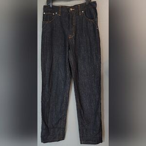 IL Canto Classic‎ Black Straight Jeans with Natural Texture